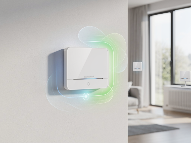 Homematic IP Evo Heizkörperthermostat modernes Design und energieeffiziente Funktionen
