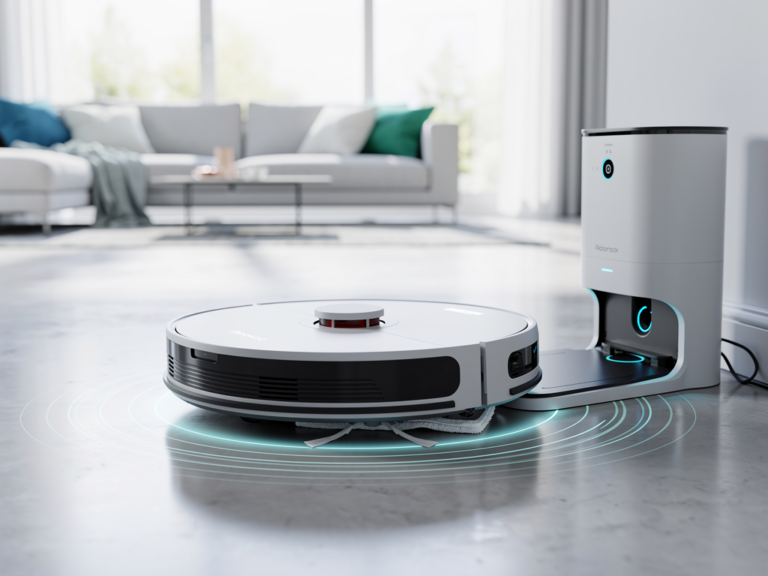 Roborock S7 MaxV Ultra Saugroboter mit automatischer Absaugstation und innovativer Wischfunktion