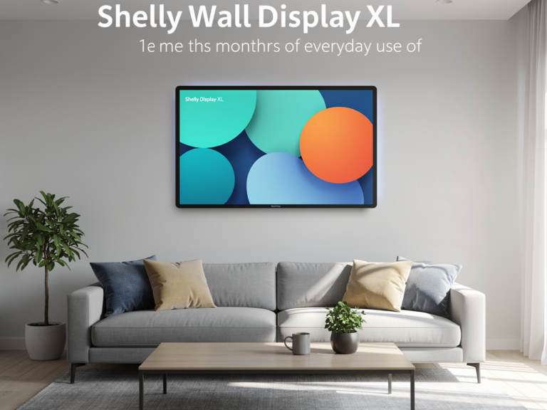 Shelly Wall Display XL im Dauerbetrieb zeigt stabiles Touch-Interface und gute Displayqualität